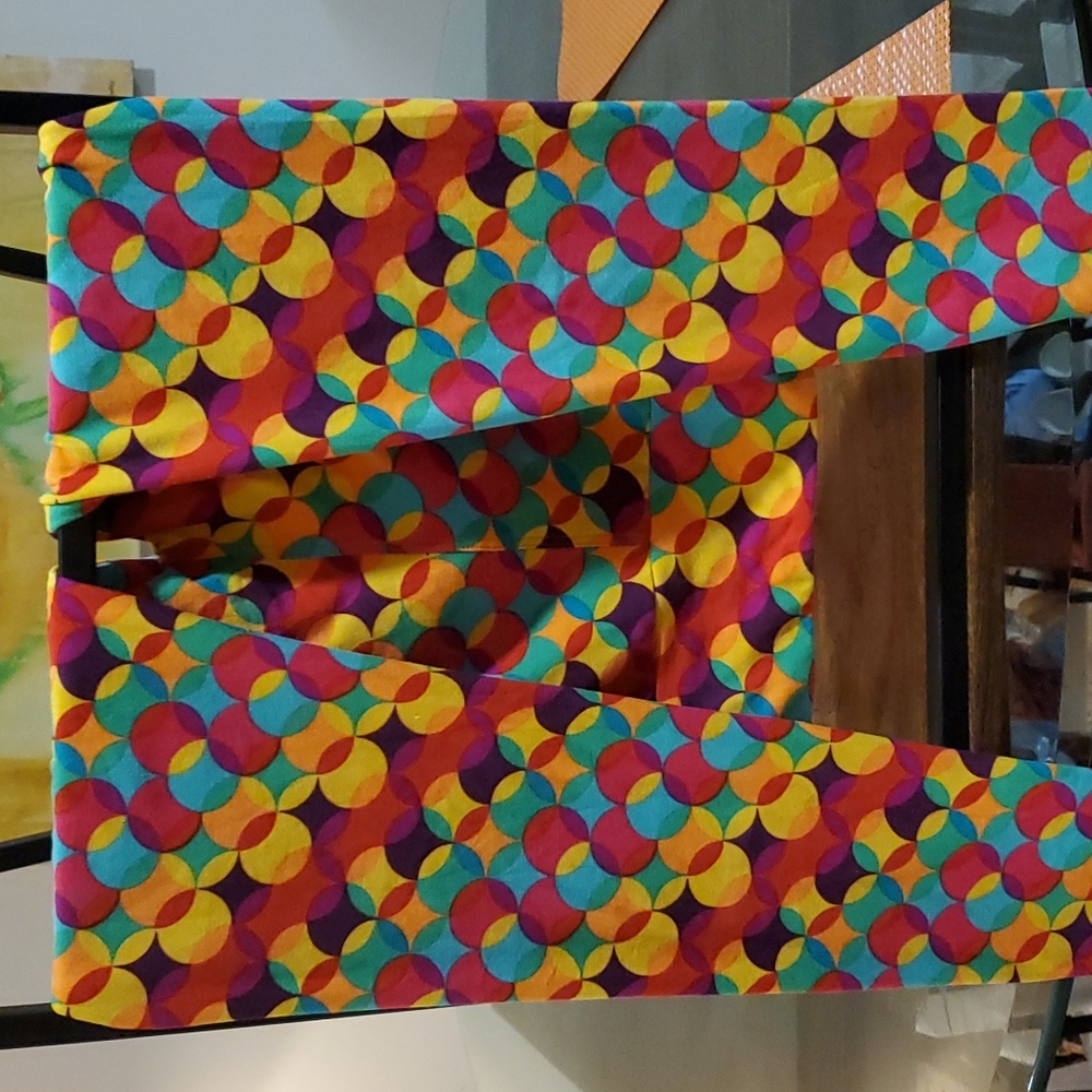 LulaRoe multi color circle leggings